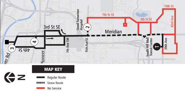 2023 Snow Map Route 425